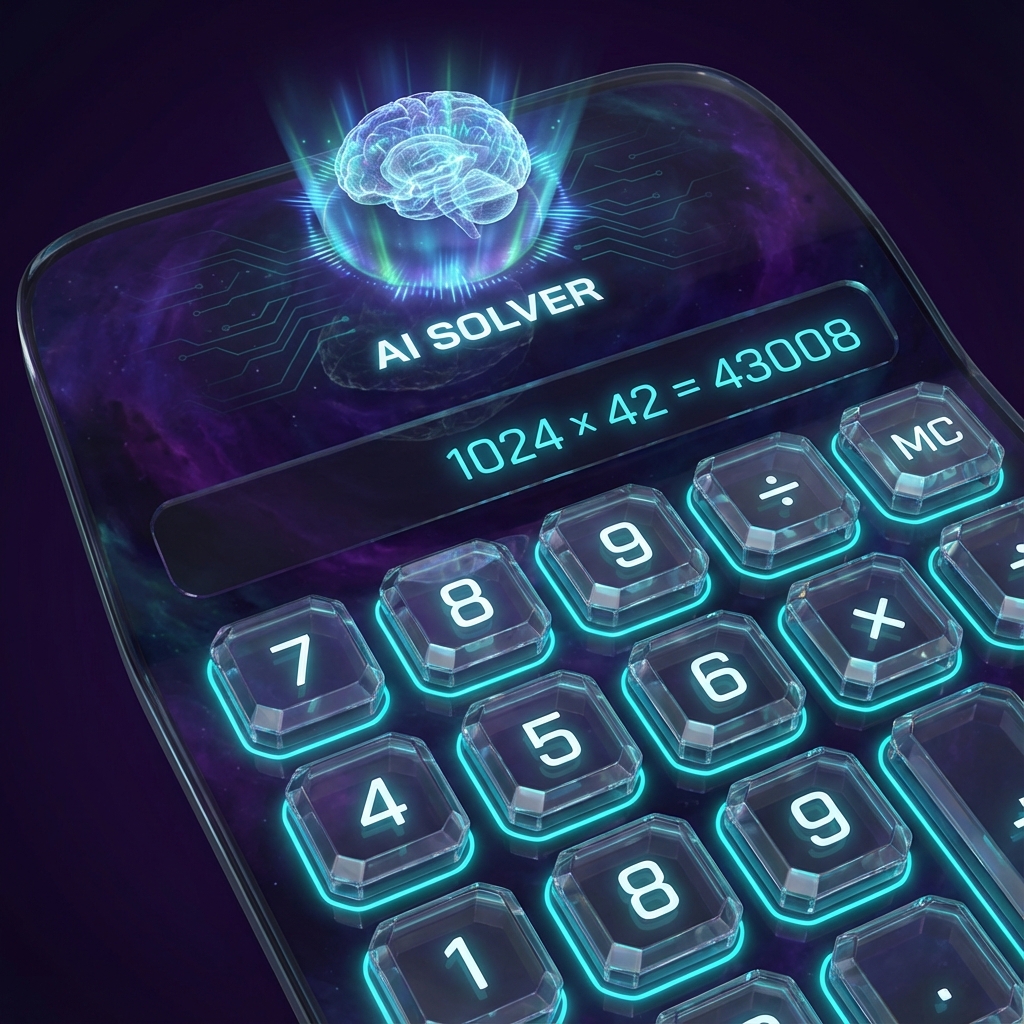 AI Glass Calculator UI